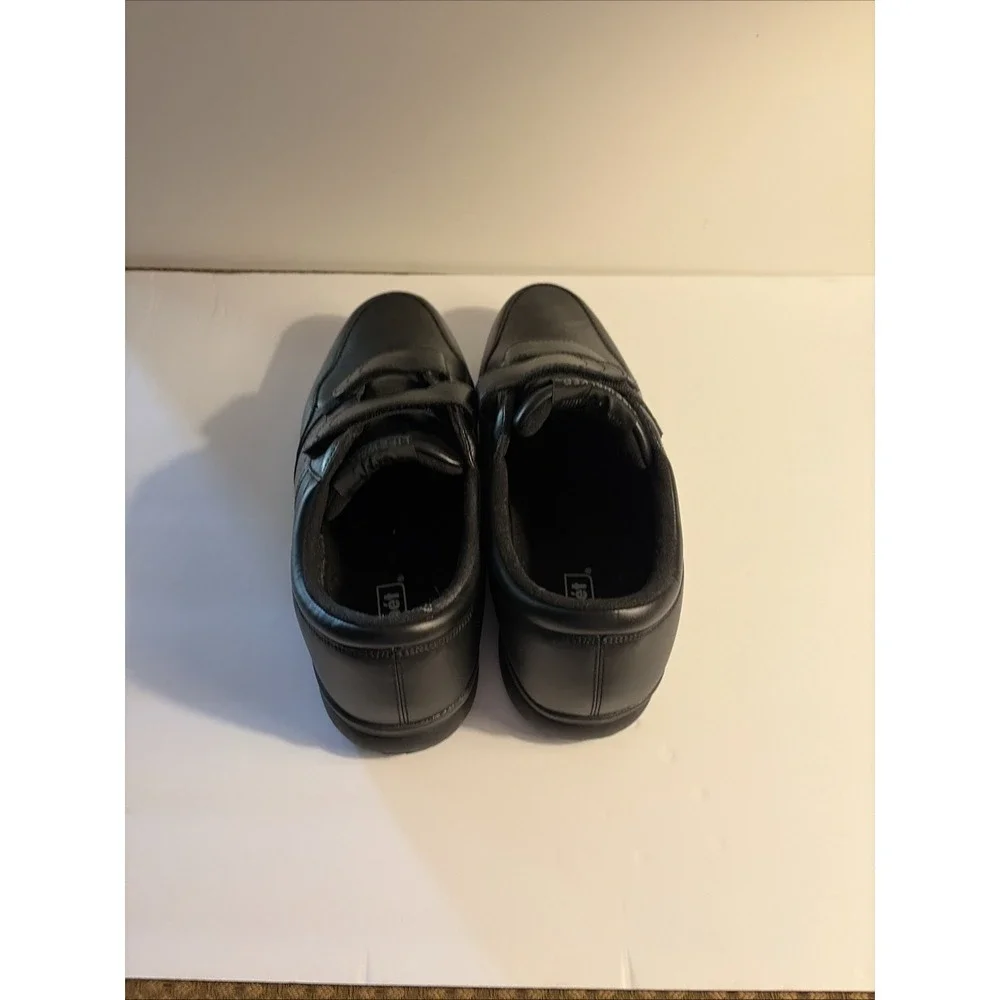 Men's Shoes Propet Life Walker Men's Leather Strap Walking Shoe Black 13 Wide